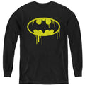 Batman Dripping Logo Youth Long Sleeve T-Shirt