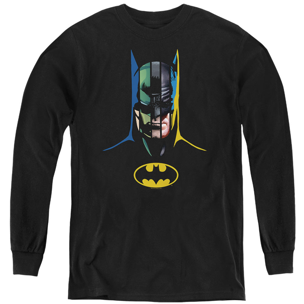 Batman 80 Years Many Faces Youth Long Sleeve T-Shirt