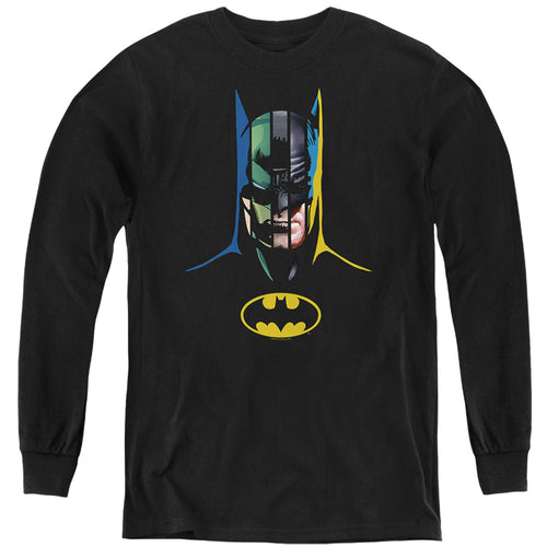 Batman 80 Years Many Faces Youth Long Sleeve T-Shirt