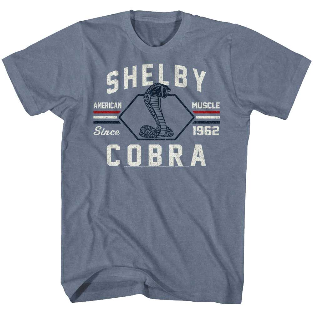 American Muscle Carroll Shelby t-shirt in indigo heather