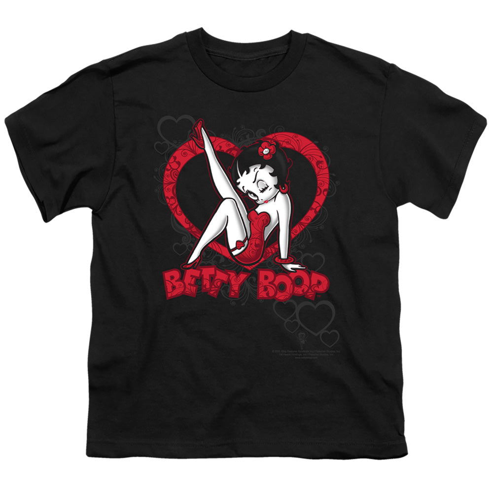 Betty Boop Scrolling Hearts Youth/Toddler T-Shirt