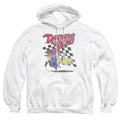 Wacky Races Dastardly and Muttley on White Pullover Hoodie