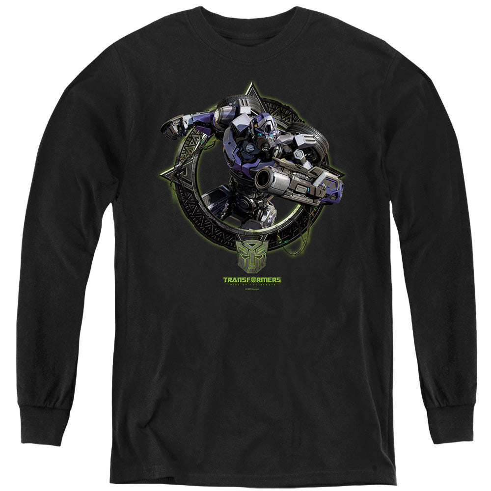 Transformers Mirage Circle Frame Youth Long Sleeve T-Shirt