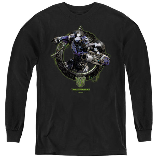 Transformers Mirage Circle Frame Youth Long Sleeve T-Shirt