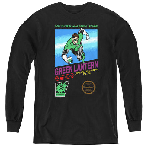 Green Lantern Box Art Youth Long Sleeve T-Shirt