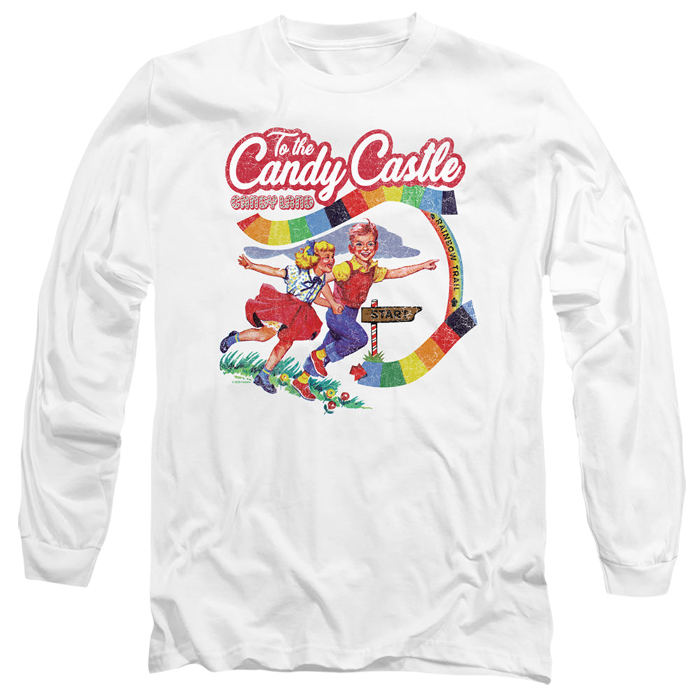 Candy Land To the Candy Castle White Long Sleeve T-Shirt