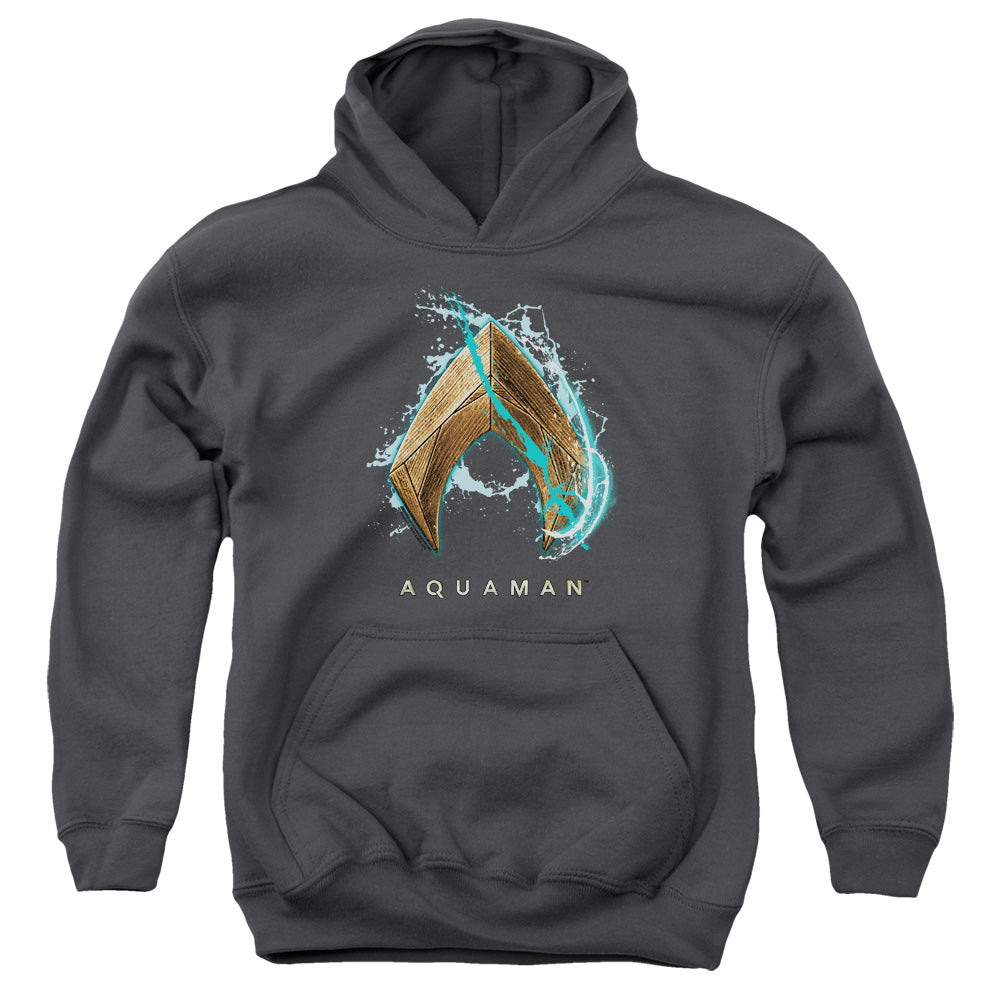 Aquaman Water Shield Youth Hoodie