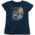 The Hobbit Barreling Down Womens T-Shirt
