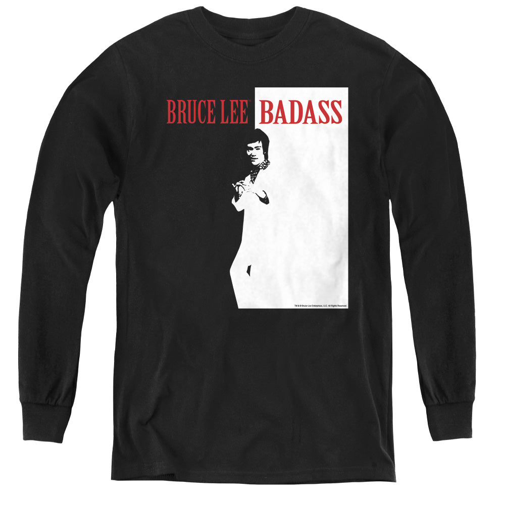 Bruce Lee Badass Youth Long Sleeve T-Shirt