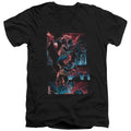 Batman Dark Knight Panels V-Neck T-Shirt