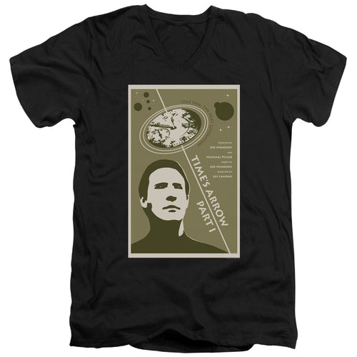 Star Trek Time's Arrow Part I Black V-Neck T-Shirt