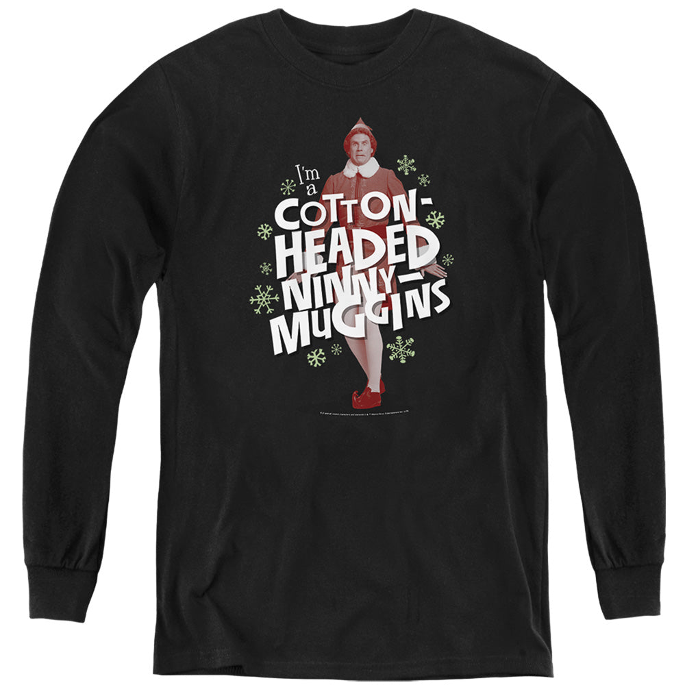 Elf Cotton-Headed Ninny Muggins Youth Long Sleeve T-Shirt