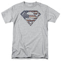 Superman Wartorn Flag Athletic Heather T-Shirt
