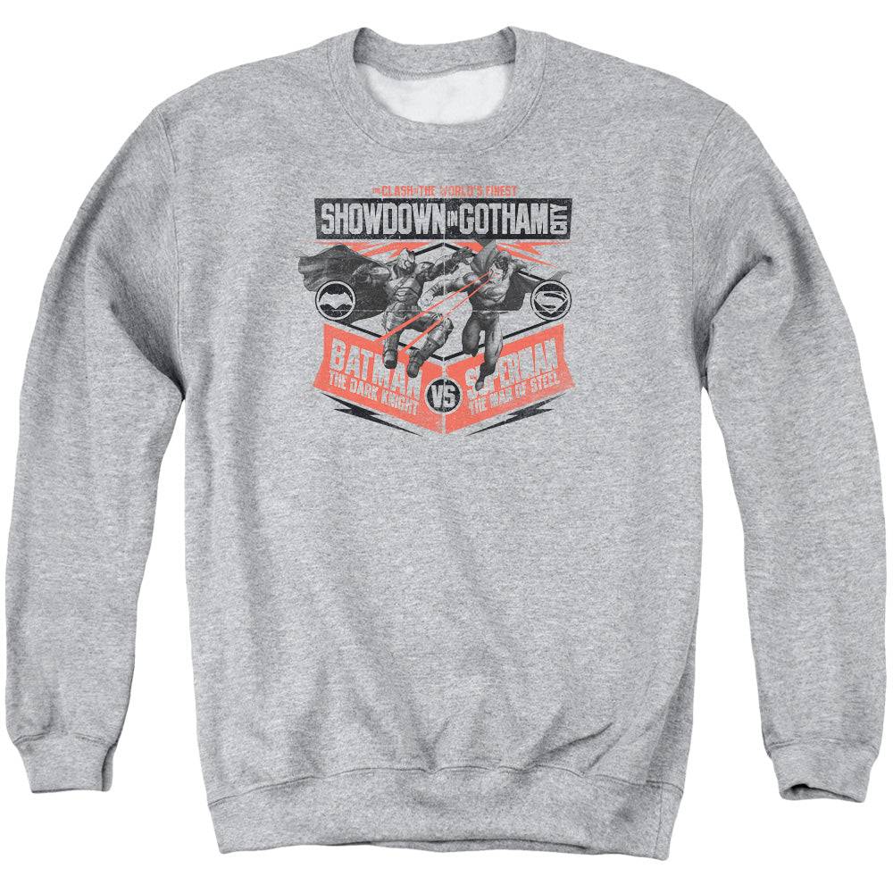 Batman v Superman Showdown In Gotham Crewneck Sweatshirt