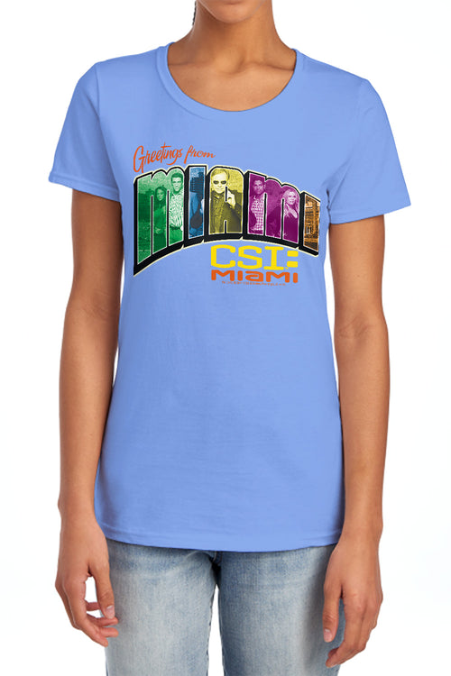 CSI: Miami Greeting From Miami Womens T-Shirt
