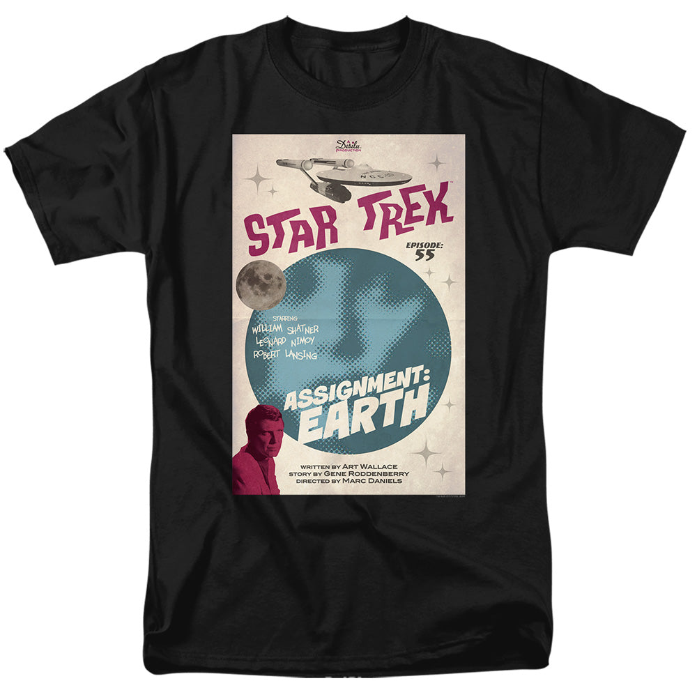 Star Trek Juan Ortiz Assignment Earth Black T-Shirt