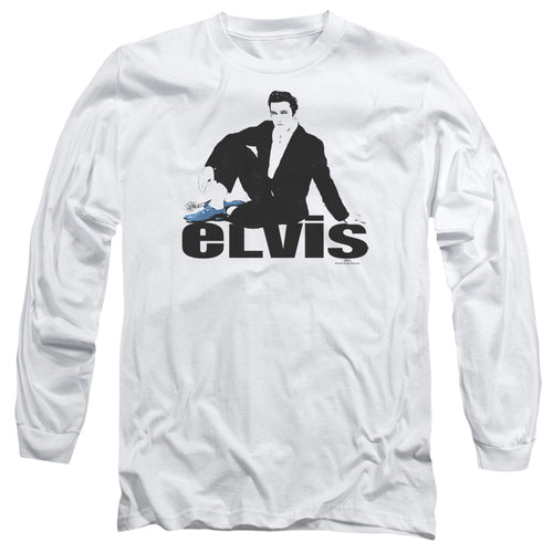 Elvis Presley Blue Suede Long Sleeve T-Shirt