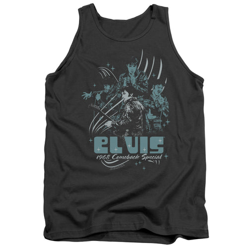 Elvis Presley 68 Leather Tank Top