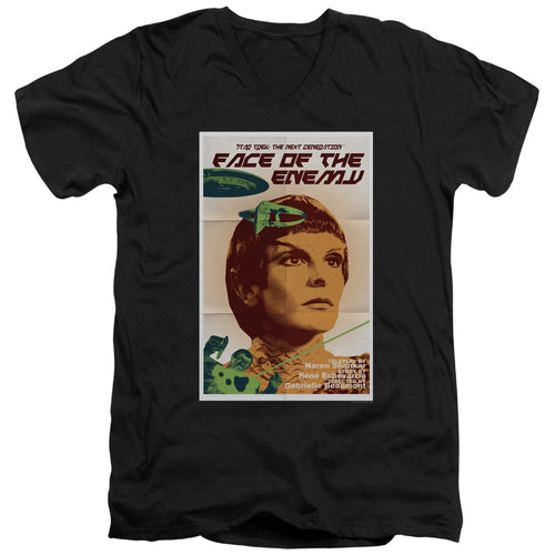 Star Trek Face of the Enemy Black V-Neck T-Shirt