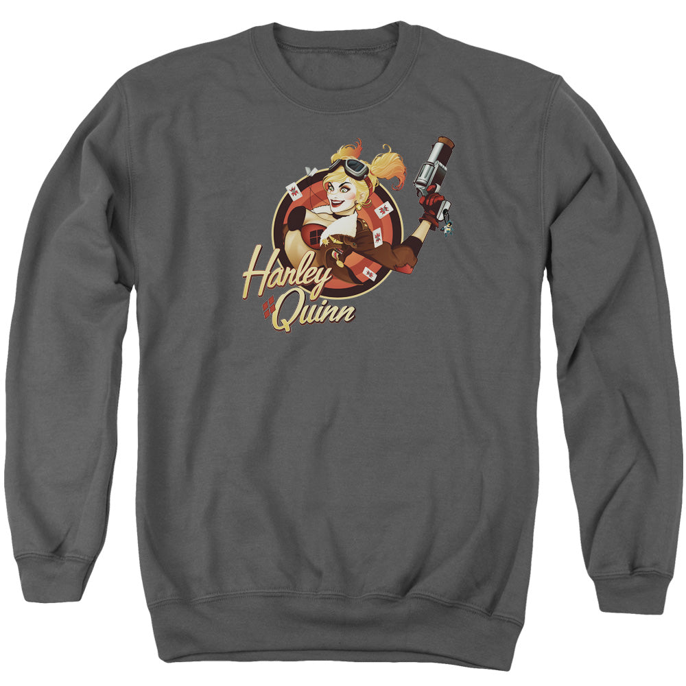 DC Comics Harley Bomber Crewneck Sweatshirt