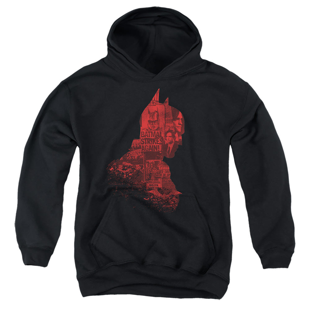 The Batman News Silhouette Youth Hoodie