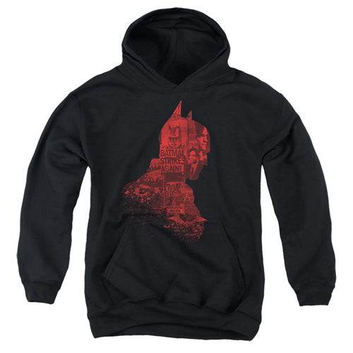 The Batman News Silhouette Youth Hoodie