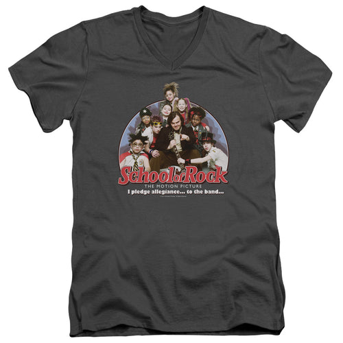 School of Rock I Pledge Allegiance V-Neck T-Shirt