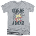 Mighty Mouse Give Me a Break V-Neck T-Shirt