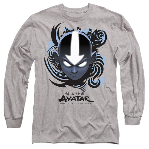 Avatar: The Last Airbender Airbender Blue And Black Kanji Long Sleeve T-Shirt