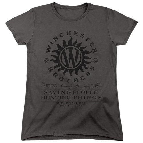 Supernatural Winchester Anti-Possession Symbol Womens T-Shirt