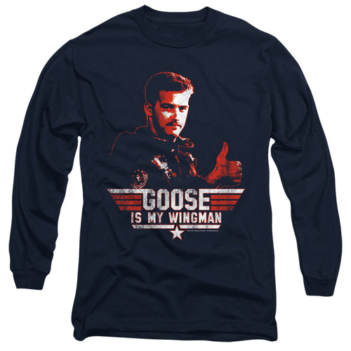 Top Gun Goose Is My Wingman Long Sleeve T-Shirt
