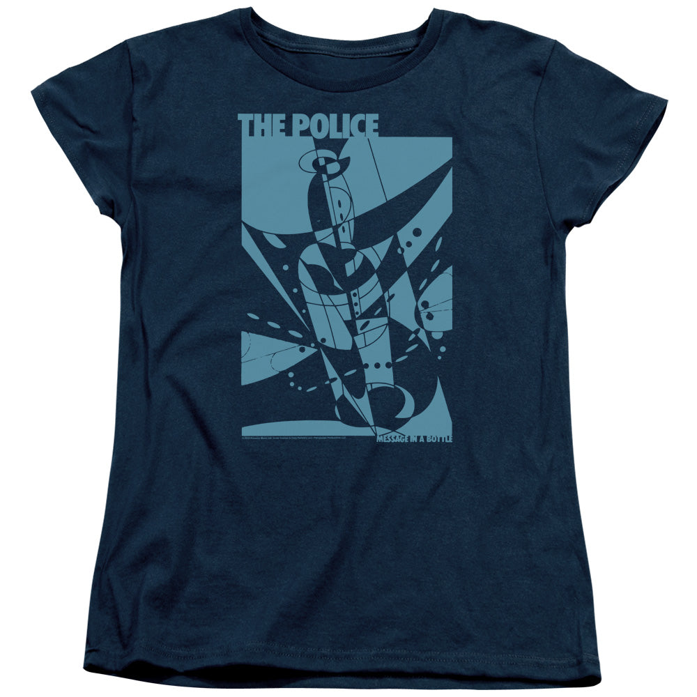 The Police Message in a Bottle Monochrome Womens T-Shirt