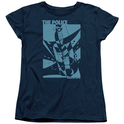 The Police Message in a Bottle Monochrome Womens T-Shirt