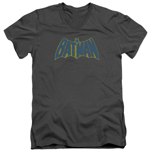 Batman Sketch Logo V-Neck T-Shirt