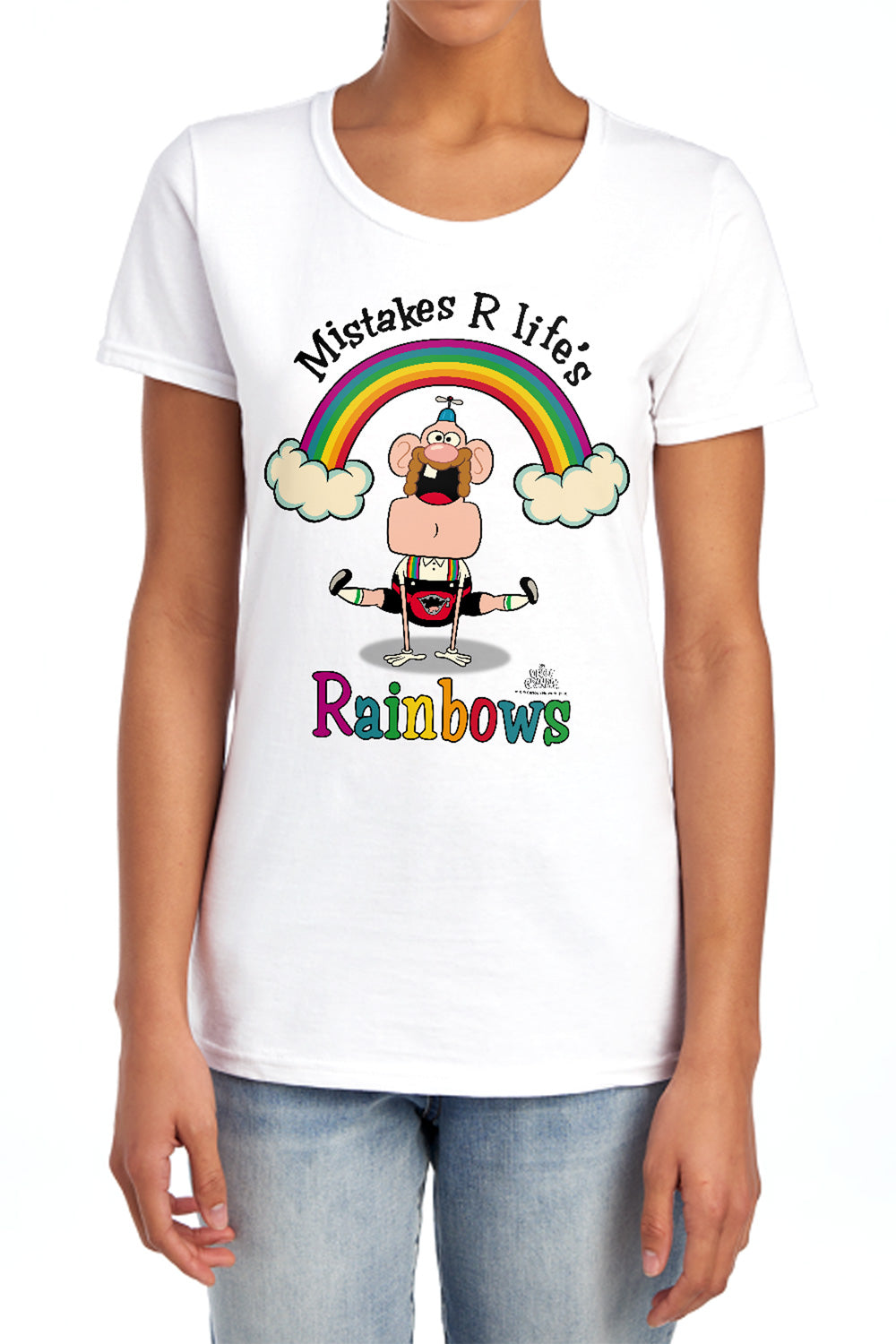 Uncle Grandpa Life's Rainbows Womens T-Shirt
