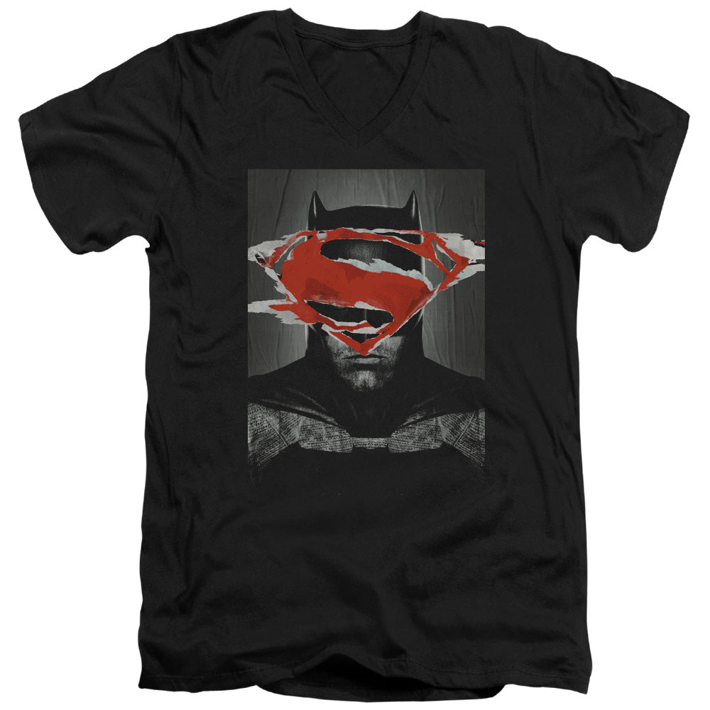 Batman v Superman Batman Poster V-Neck T-Shirt