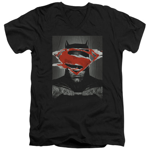 Batman v Superman Batman Poster V-Neck T-Shirt