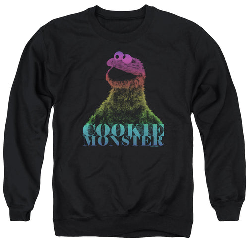 Sesame Street Cookie Monster Halftone Crewneck Sweatshirt