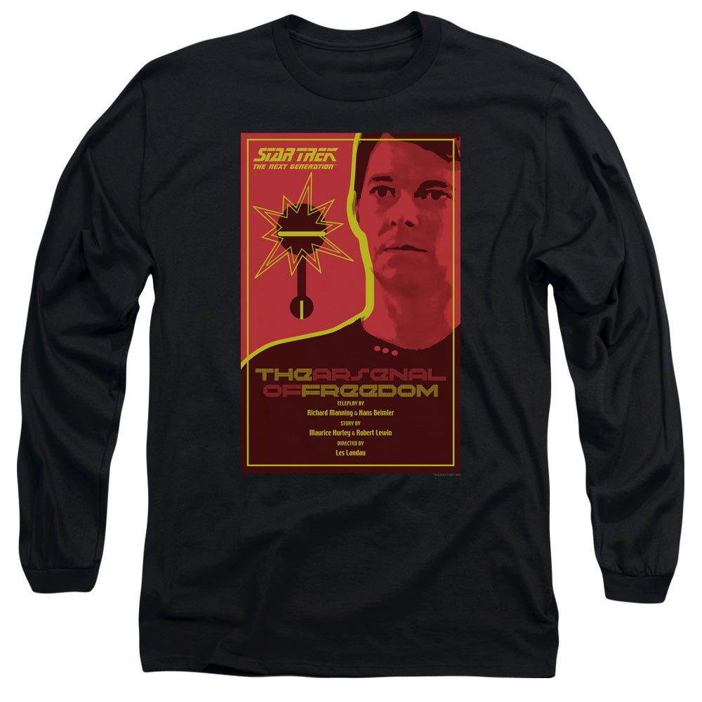 Star Trek The Arsenal of Freedom Black Long Sleeve T-Shirt