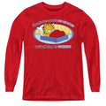 Garfield Pop Out Of Bed Youth Long Sleeve T-Shirt