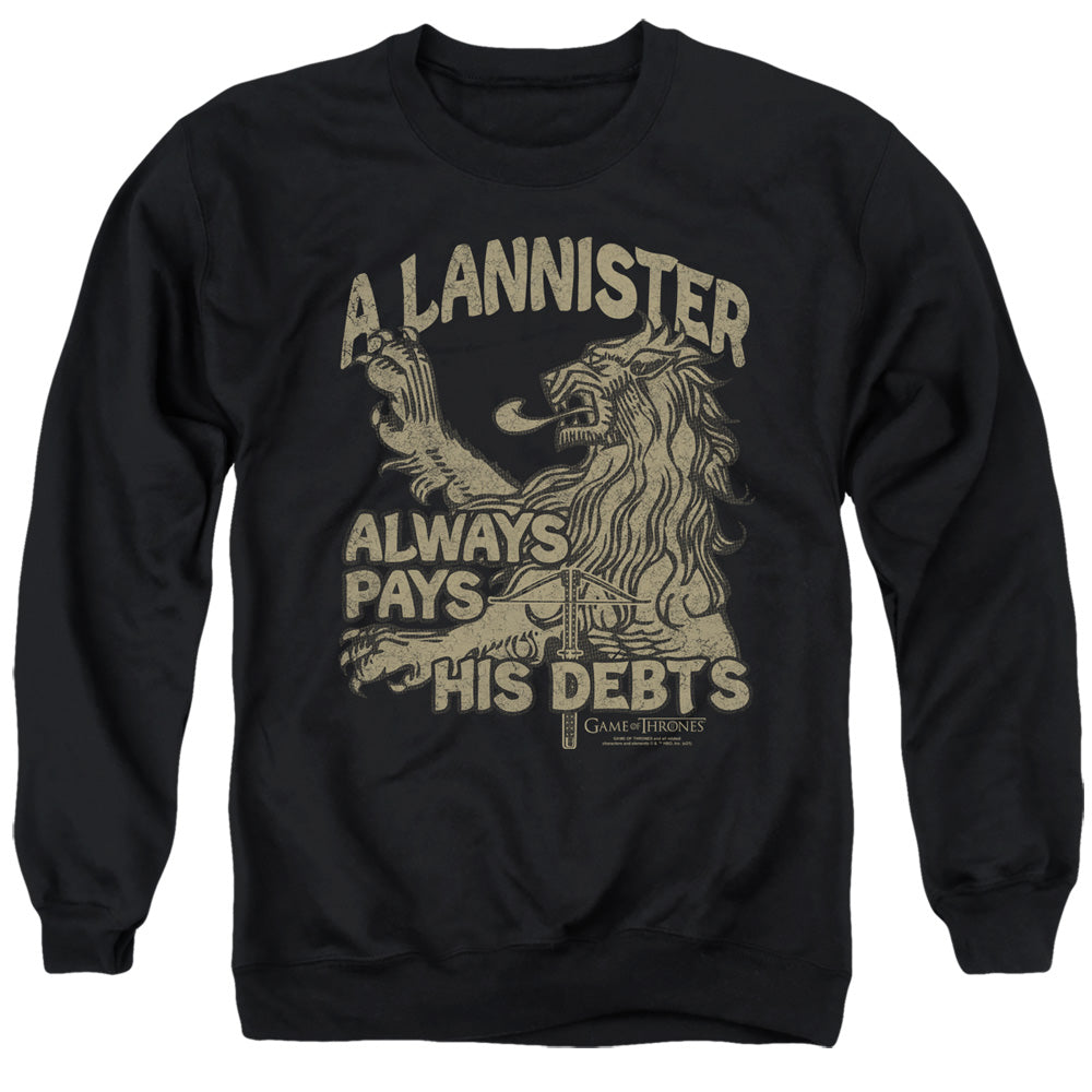 Game of Thrones Debts Crewneck Sweatshirt