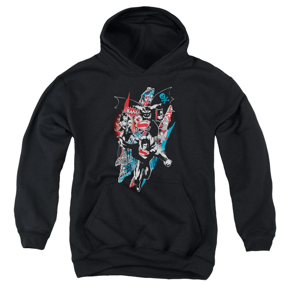 Batman v Superman Ripped Trio 2 Youth Hoodie