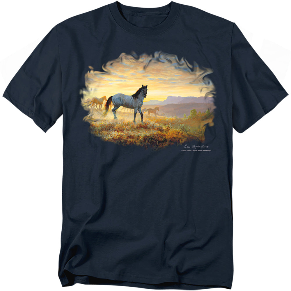 Wild Wings Dust at Dawn Horses T-Shirt