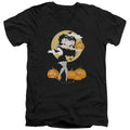 Betty Boop Vamp Pumpkins V-Neck T-Shirt