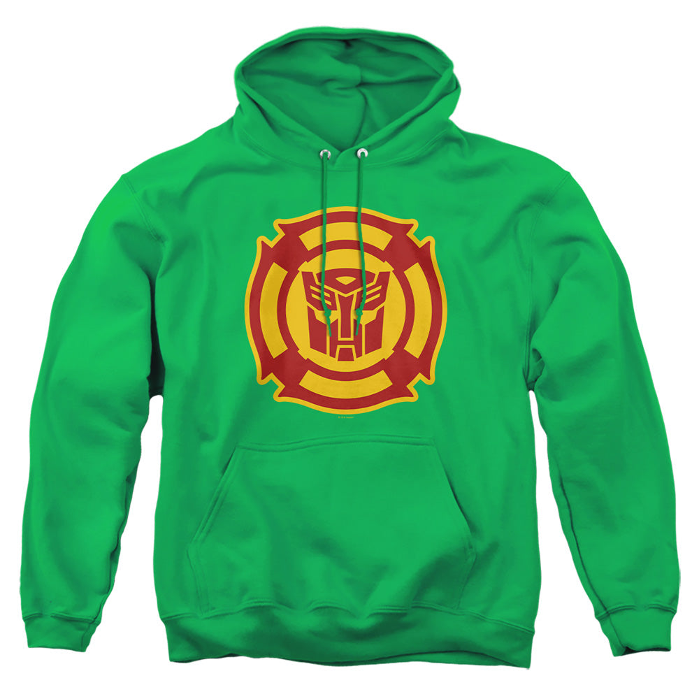 Transformers Rescue Bots Logo Kelly Green Pullover Hoodie