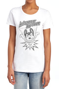 Mighty Mouse Bursting Out Womens T-Shirt