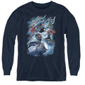 Justice League Ride The Lightening Youth Long Sleeve T-Shirt