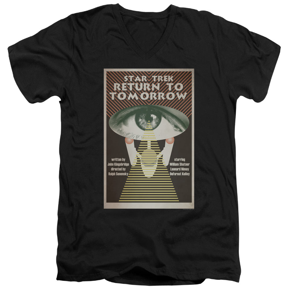 Star Trek Juan Ortiz Return to Tomorrow Black V-Neck T-Shirt