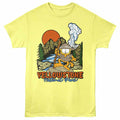 On a Rock Garfield t-shirt in yellow heather