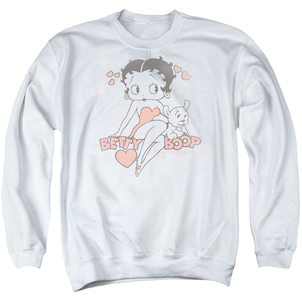 Betty Boop Classic with Pup Crewneck Sweatshirt
